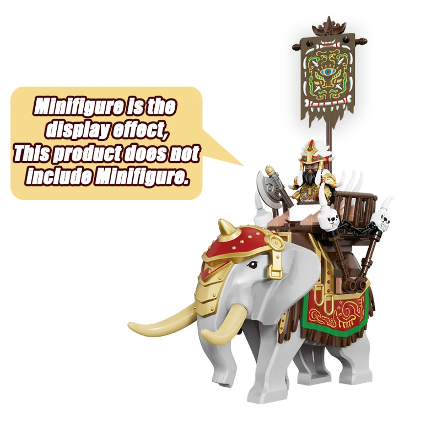 New Three Kingdoms Nanman War Elephant South Savage Minifigure Models Kids Toys Building Blocks Gift Boys Girls Juguetes 2025