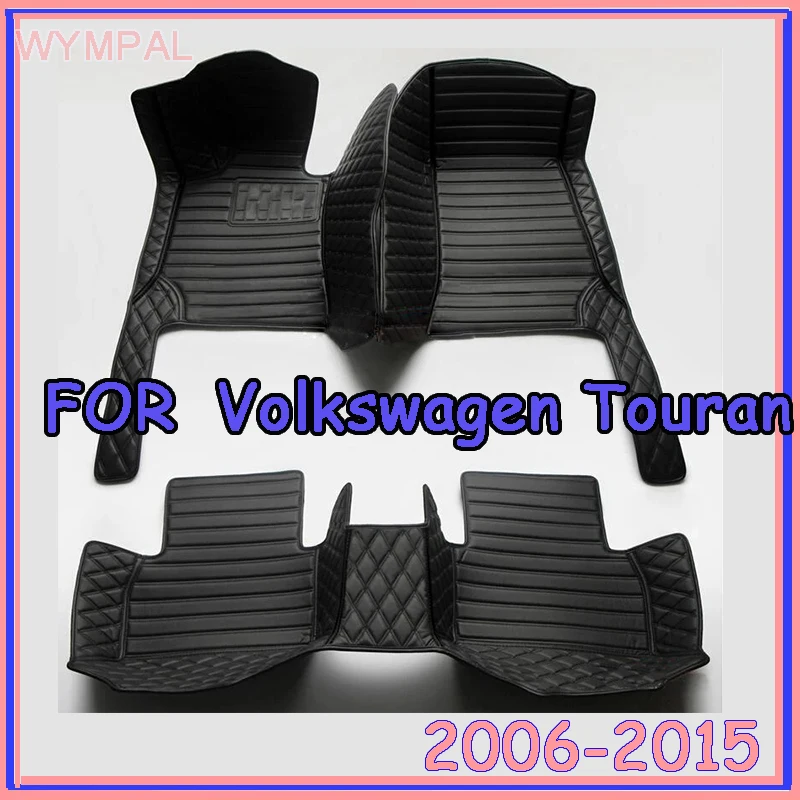 Car Floor Mats For Volkswagen Touran 5/7-Seat 2006 2007 2008 2009 2010 2011 2012 2013 2014 2015 Car Trunk Mat Carpet Cover
