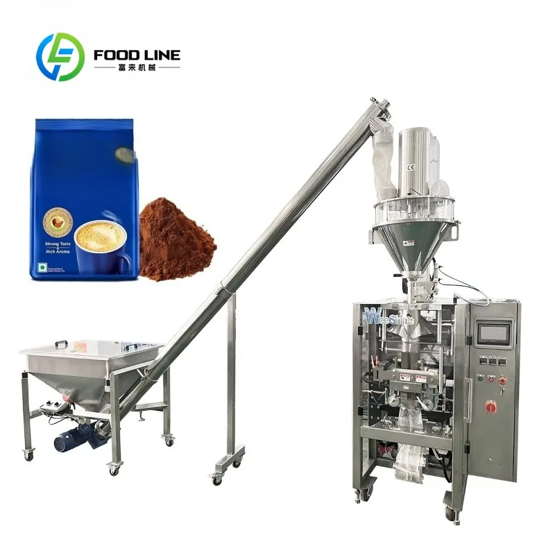 Automatic Auger Filler Powder Packing Machine with Screw Conveyor for Flour Milk Spice Coffee Powder Customized