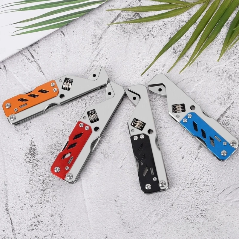 Youpin Multifunctional Mini Adjustable Wrench Folding Screwdriver Opener 4 in 1 Small Portable Multi Tool Outdoor Camp Emergency