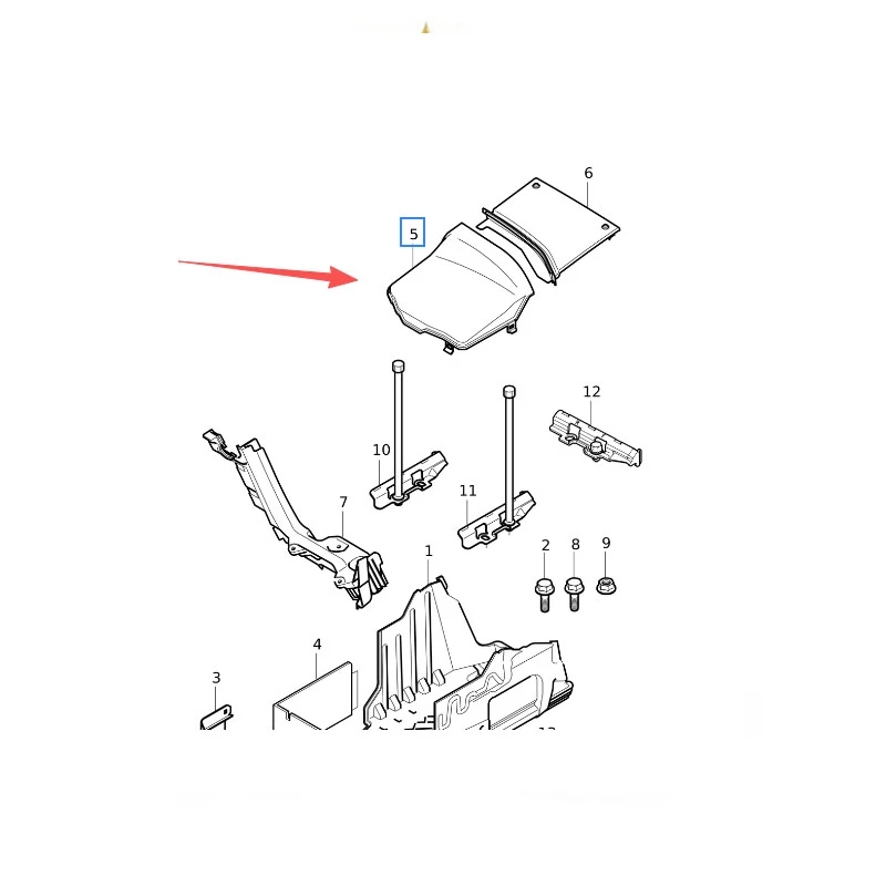 Front battery box cover For Volvo S60, S80, XC60, V70, XC70 MK2 31353766, 31402984, 31335286 new replacement parts