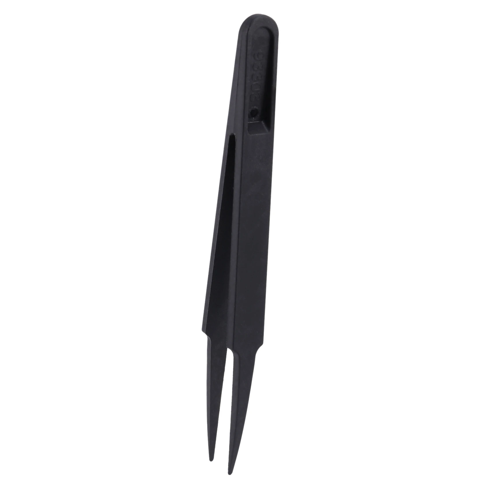 3 Pcs Black Plastic Electronic Pointy Tip Anti-static Tweezers