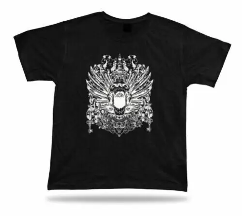 T-Shirt Geburtstag Geschenk Idee Geflügelter Schädel Scream Gruselig Böse Gothic