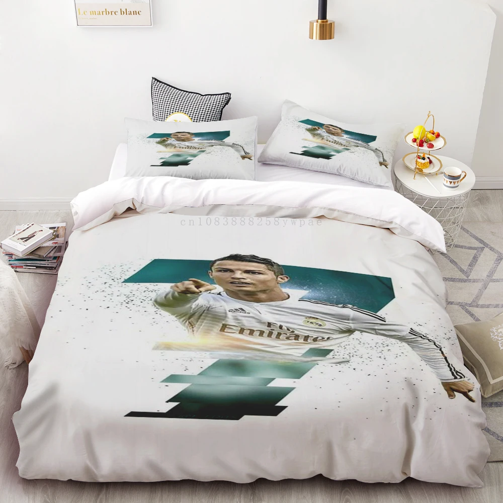 Football Star CR7 Bedding Set Duvet Cover Set 3d Bedding Digital Printing Bed Linen Queen Size Bedding Set Fashion Design