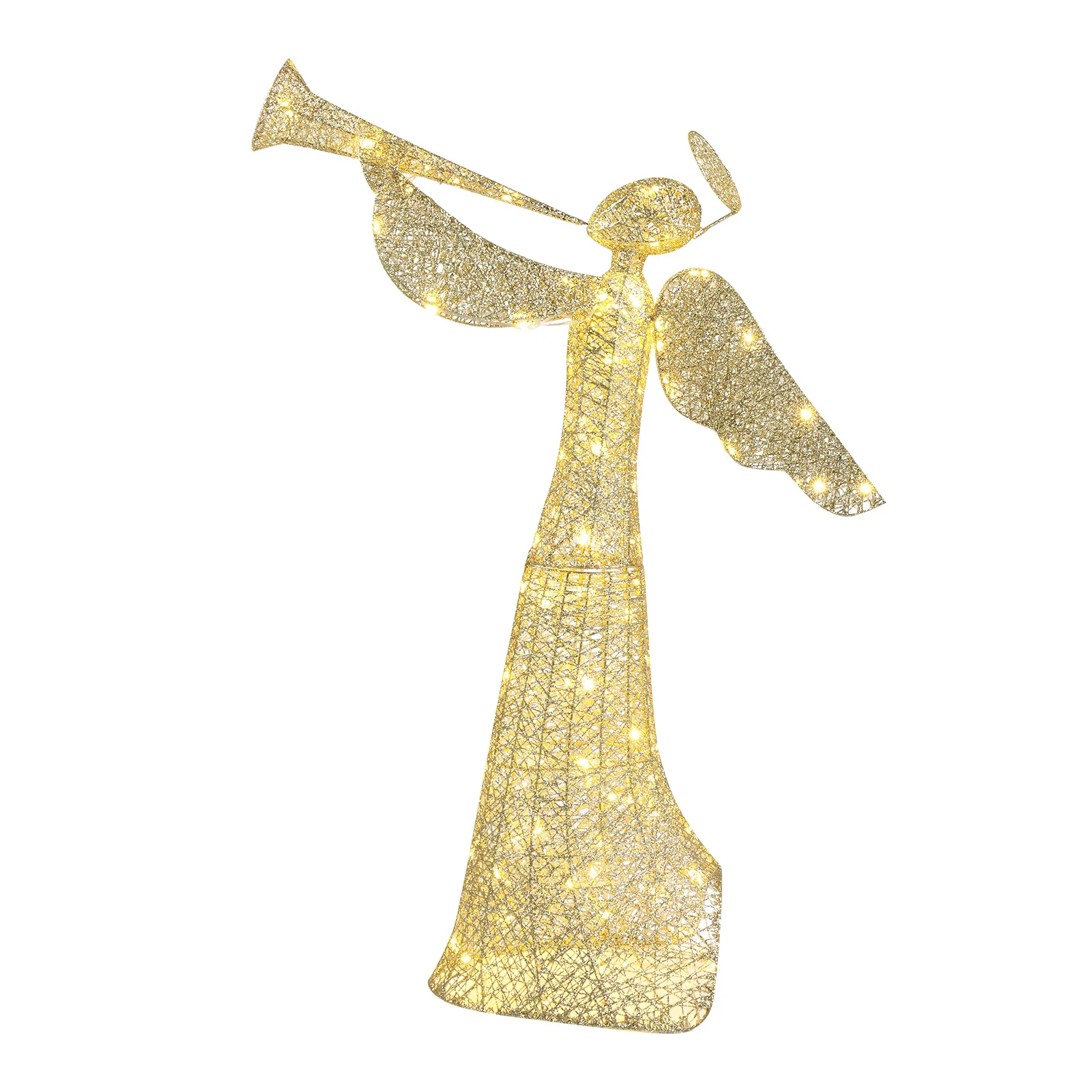 

4ft 30V 3.6W Angel 130Led Warm White Light Leather Thread Light Wrapped Around Cotton Thread And Sprinkled