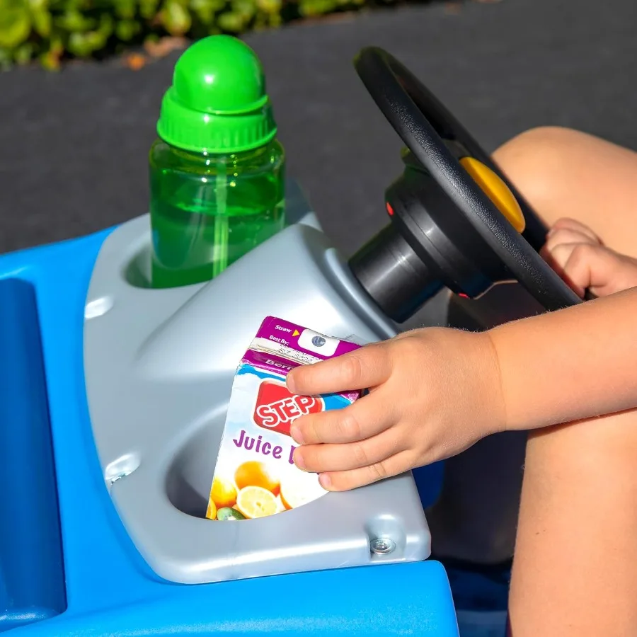 ウィスパーライドIIバギー押し車乗用玩具ベビーカー代替品、シートベルトとホーン付き、耐久性のあるプラスチック製、最大重量5