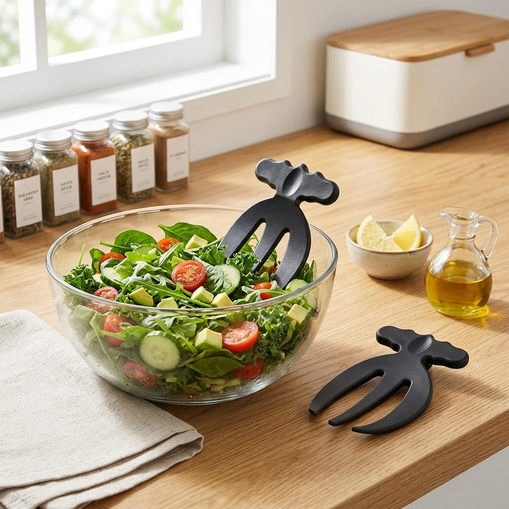 1pc Hand Blender Creative Fork Shaped Mixer For Fruit Vegetable Meat Household Salad Tools Practical Appliance Accessory