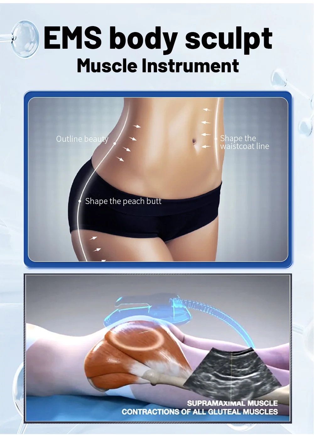 MYOslim Fettreduktions- und Muskelaufbaugerät für Salon-Körperformung, Speziell Entwickelt für Oberschenkel und Gesäß – Detail 6