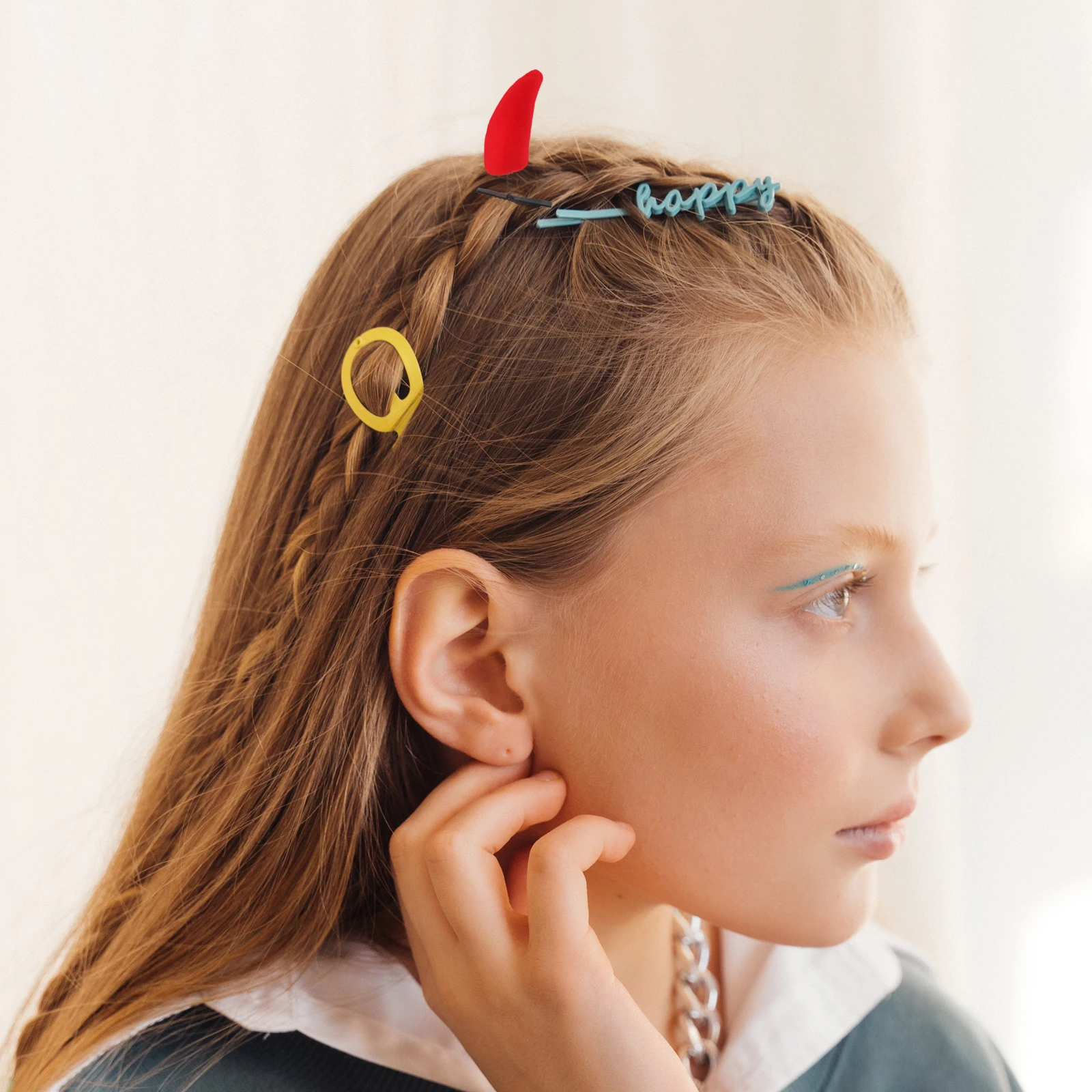 

12pcs Halloween Hair Clips for Women Cosplay Accessories Gothic Party Costume Decor Horns Clip on Horns Hair