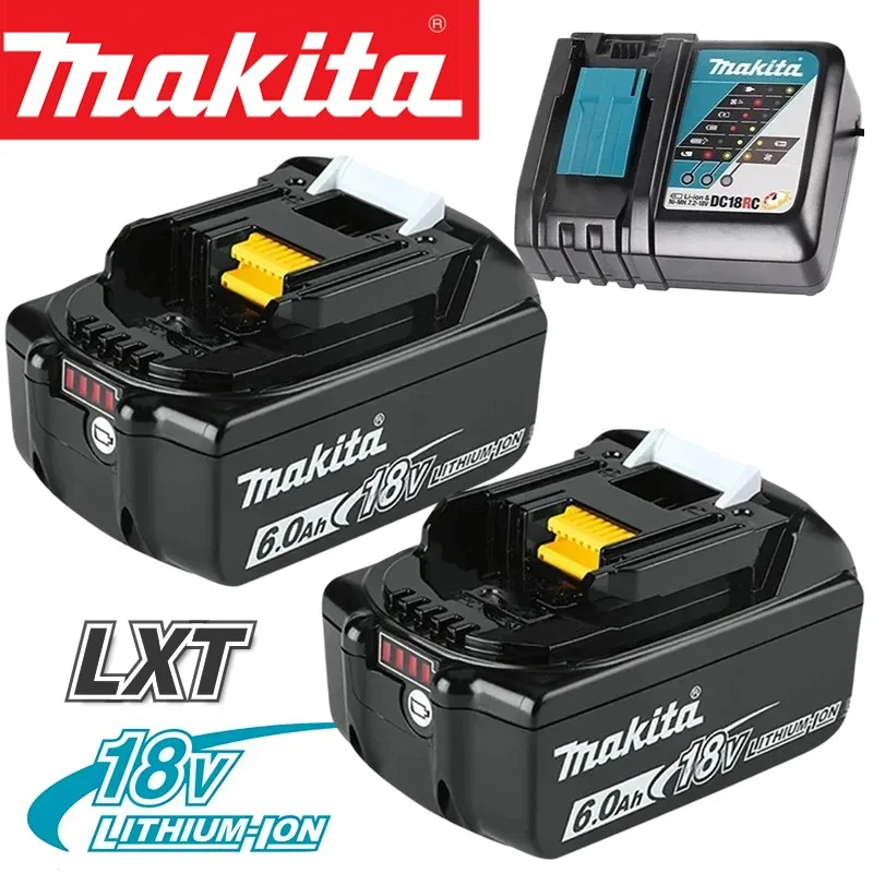 

100% Genuine Makita 6Ah for Makita 18V Battery BL1840 BL1830B BL1850B BL1850 BL1860 BL1815 Replacement Lithium Battery