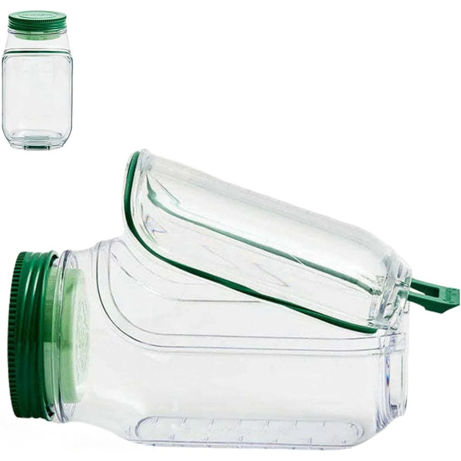 حاوية تزيين مضادة للتسرب مفتوحة من الجانب مع غطاء حاوية تخزين السلطة، حاوية سلطة لملفات تعريف الارتباط والحلوى والسكر والمكسرات