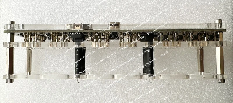 RGB 6 Digit IN-12 Nixie Glow Tube Clock IN12 with LED Backlight Type C USB 5V