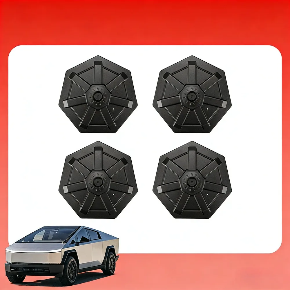 4pcs 195MM Universal Car Wheel Center Caps Wheels Hub Cap Rim Hubcaps Dust Cover Replace Car Accessories for Tesla Cybertruck