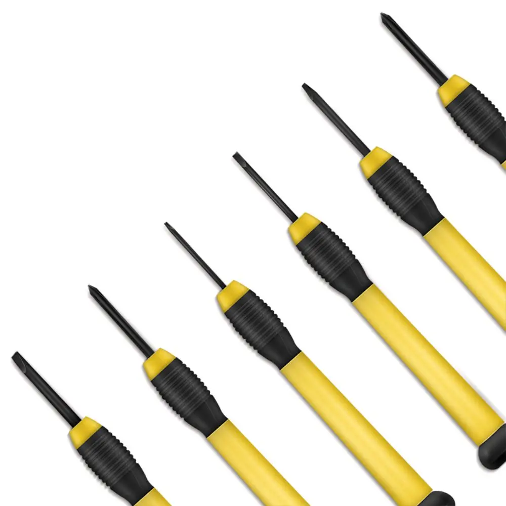 Deli Precision Screwdriver Set Cross Screwdriver Non-slip Opening Tool Watch Slotted Screwdriver Phone Tablet Repair Tools Set