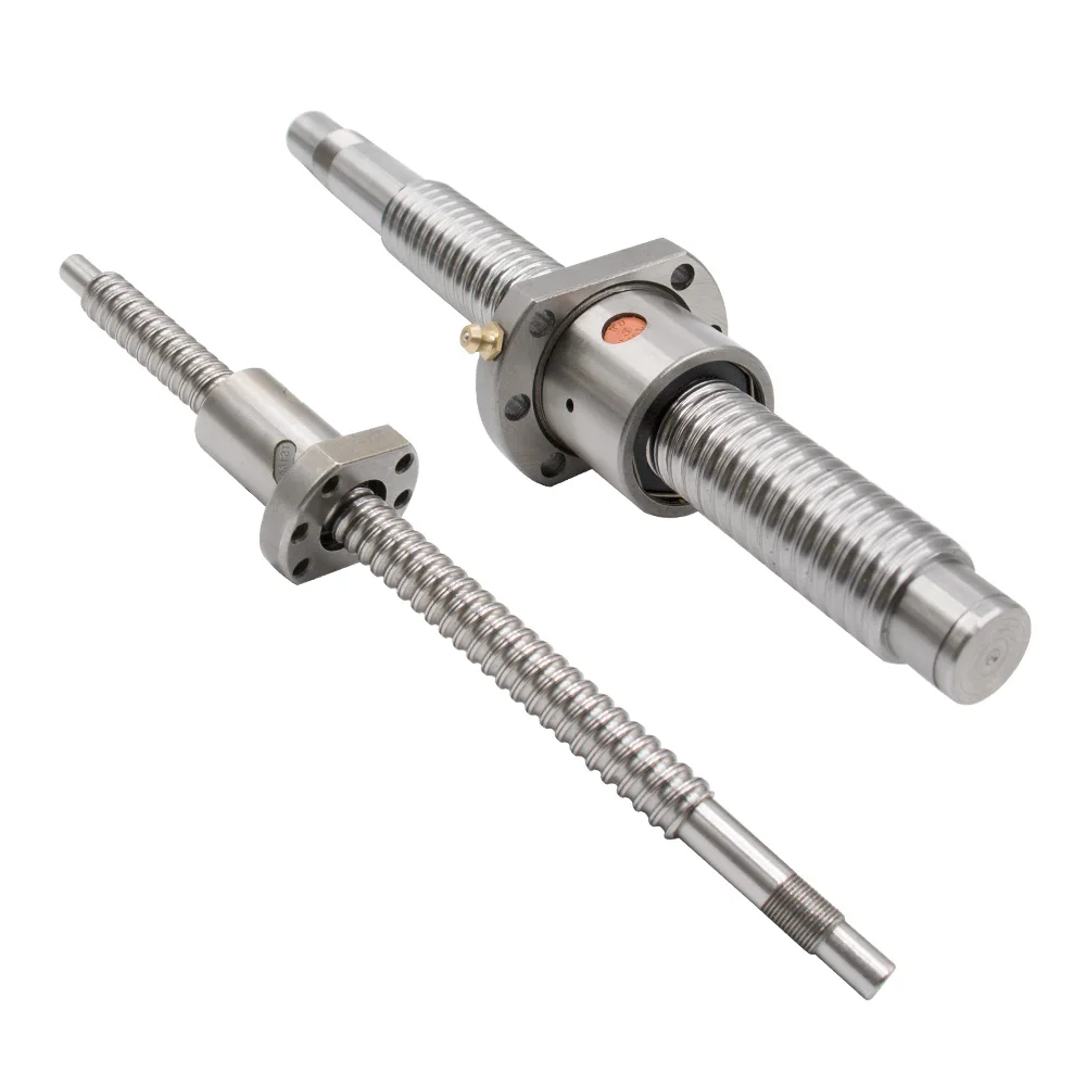 HLTNC SFU2005 SFU2010 20MM Diameter 5mm 10mm Lead End Machined Ballscrew Rod + Single Ball Nut  For CNC Engraver Milling Router