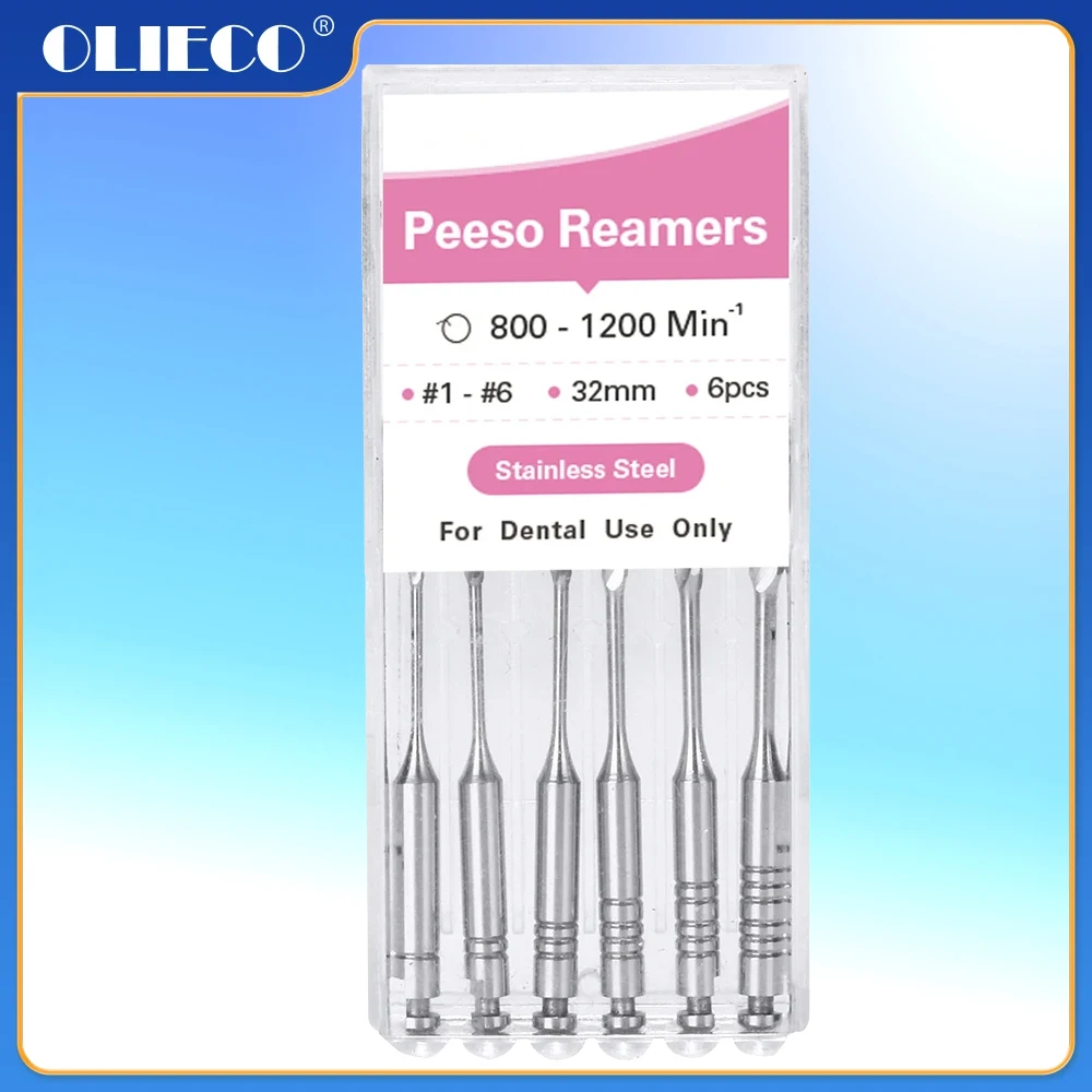 OLIECO Dental Endodontic Drill Gates Glidden Rotary Peeso Reamers Paste Carriers Stainless Steel Engine Use 32mm 25mm Endo Files