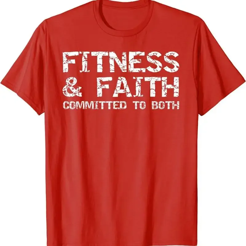 Fitness And Faith Committed To Both Christian T Shirt