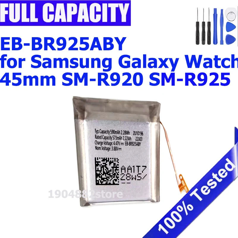 Brand-New EB-BR925ABYBattery for Samsung Galaxy Watch 5 Pro 45mm SM-R920 SM-R925 590mAh  Smart Watch Batteries + tools