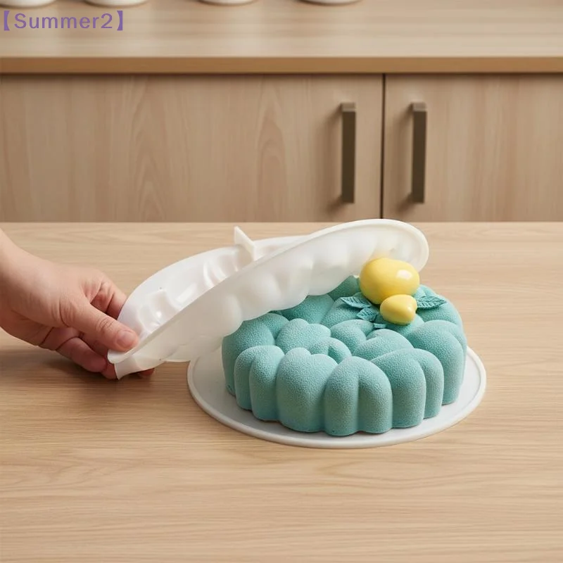【Xia2】7 Inch Romantic Heart Silicone Mousse Cake Mold Valentine's Day Chocolate Mold Kitchen Dessert Decorating Tools{S}