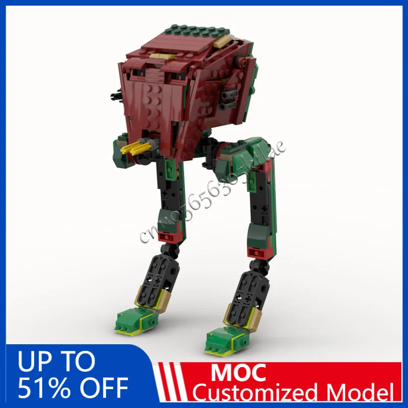 Nuovo 324 pz MOC-31161 AT-ST Scout Walker Modello Star Battle Building Blocks Fai Da Te Educazione Assemblaggio Giocattoli per I Bambini Regali Di Natale