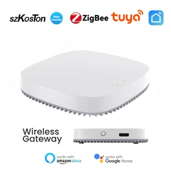 Gateway sem fio Zigbee Tuya Smart Home, Bridge Hub, APP Life, Controle Remoto, Protocolo Zigbee 3.0, funciona com Alexa e Google