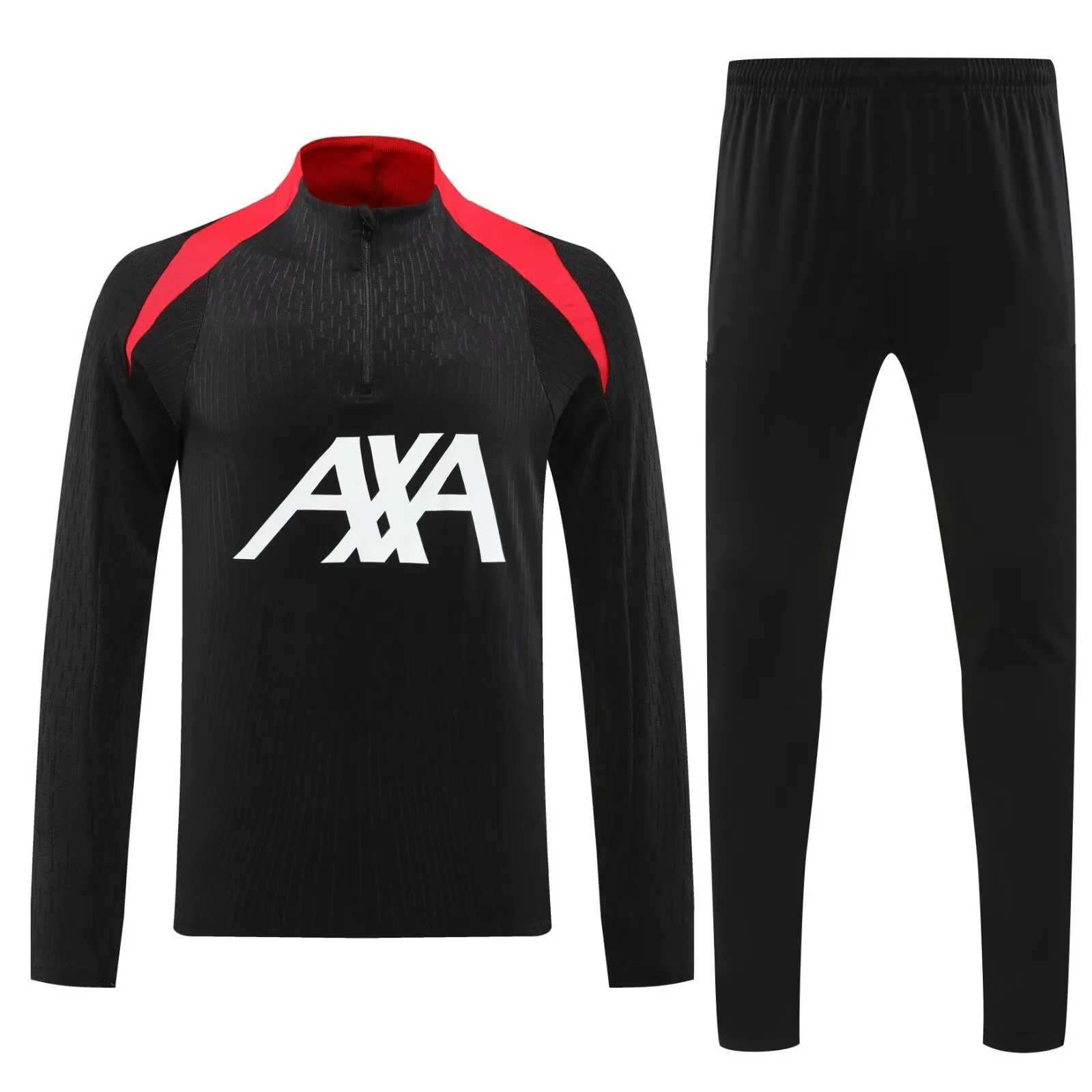 new Men sports set Liverpooles  Fans shirt soccer Half Zipper Jacket Training wear games Jerseys  baseball Kit Tops and trousers