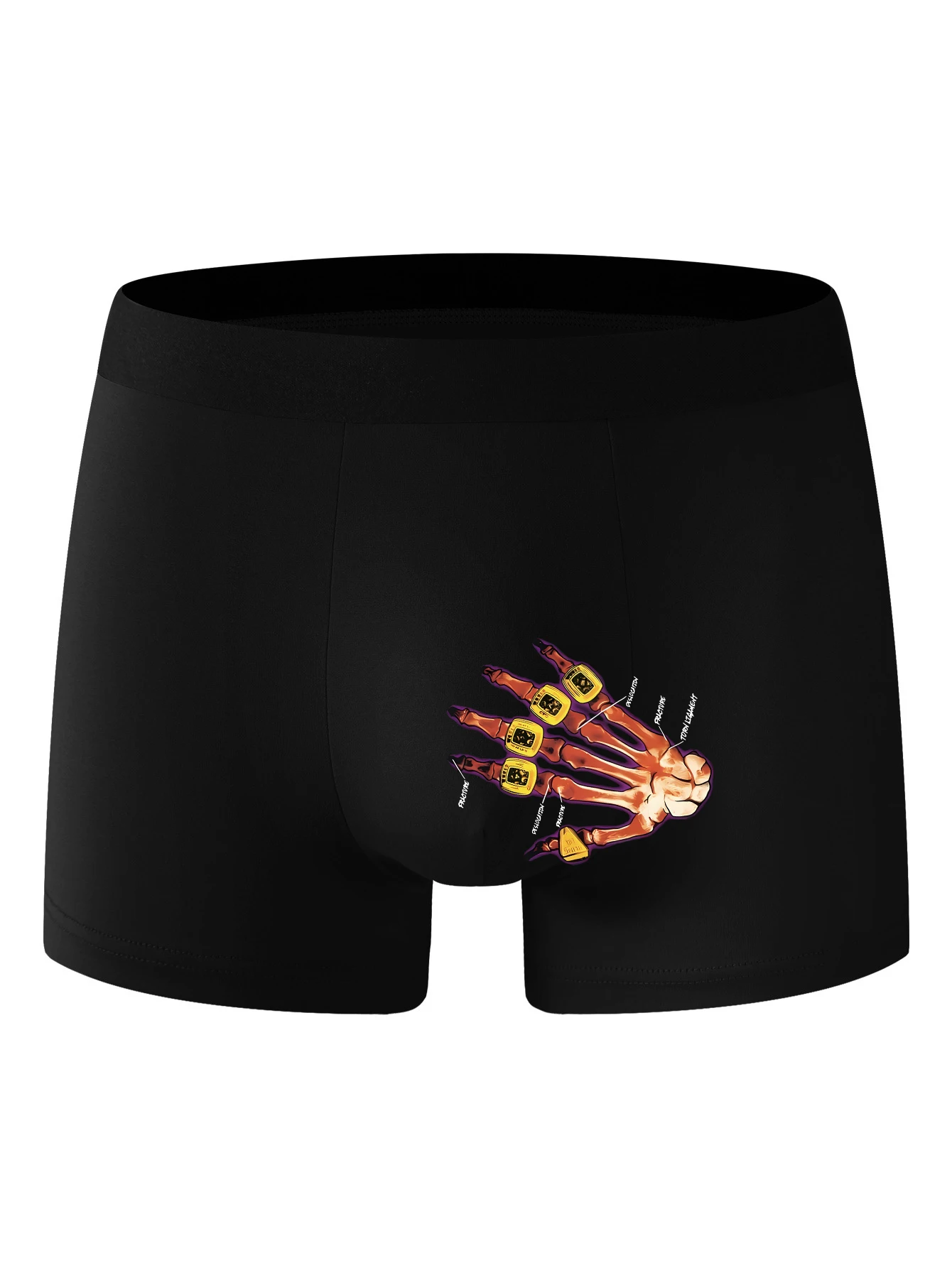

The men underwear is very comfortable simple close-fitting four-corner shorts have a logo for the new style in the summer of 25