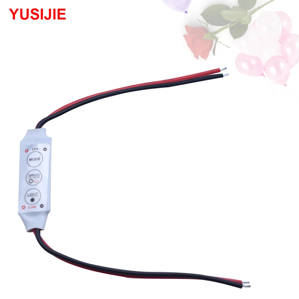 YUSIJIE-429 Button Adjustable LED Mini Strobe Module Breathing Flash Pilot Light Fast Flashing 10-24V Voltage