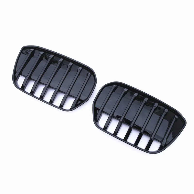 

2Pcs Car Racing Grilles For BMW IX3 2020-2022 Car Bumper Hood Mesh Air Vent Radiator Cover-A65M