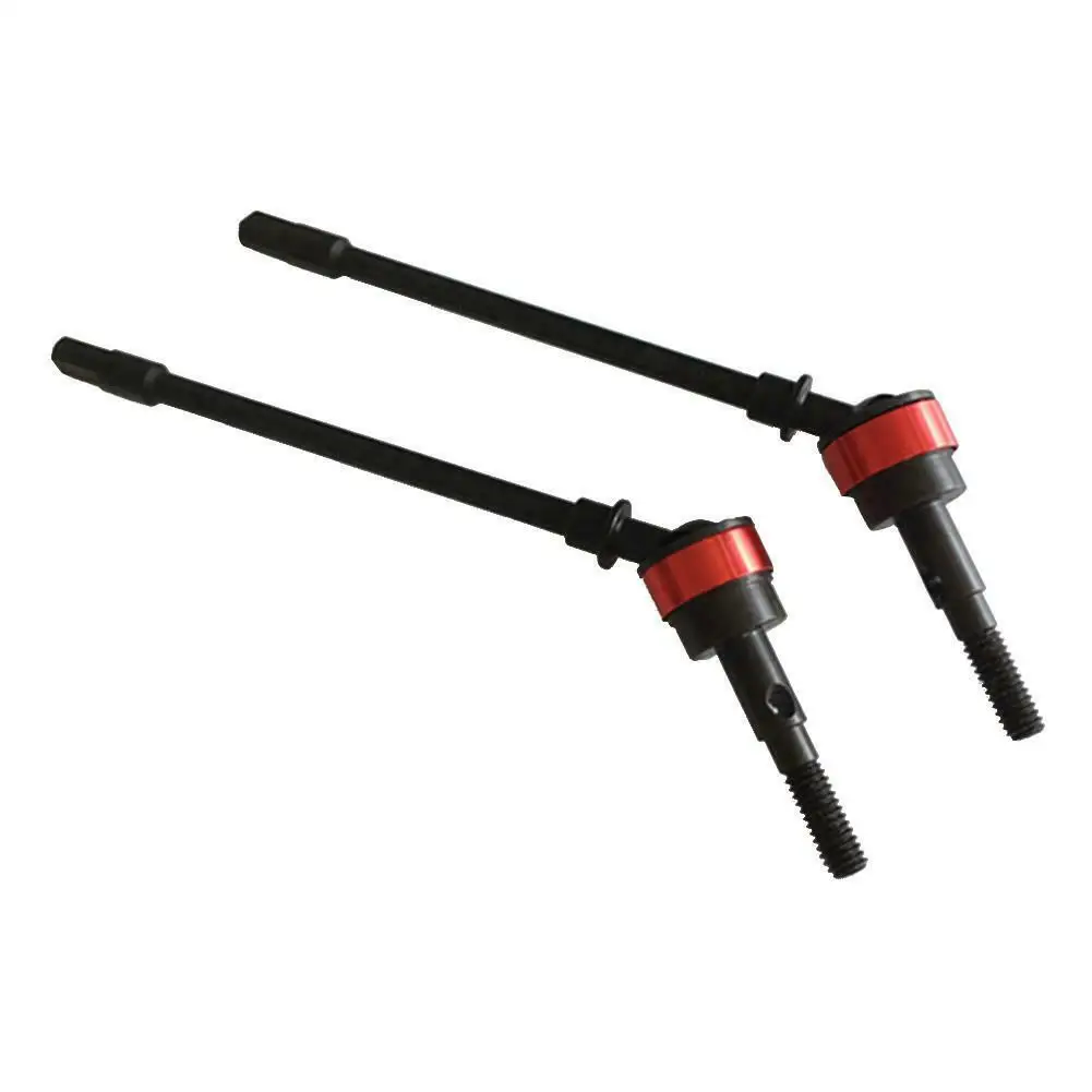 

1Pair Stainless Steel Cvd Drive Shaft Front Axle Rc Parts for Axial Scx10 Crawler Rc Car Red