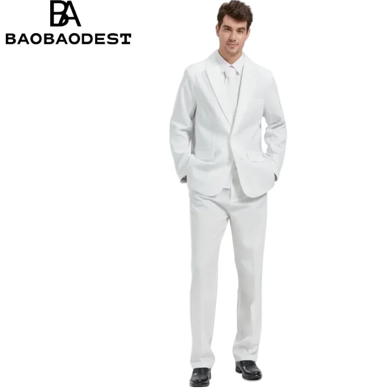 

Men's 3-Piece Suit - Black/White/Red/Purple/Orange/Green - Formal Wedding Tuxedo, Halloween Costume, Prom Party Blazer & Pants