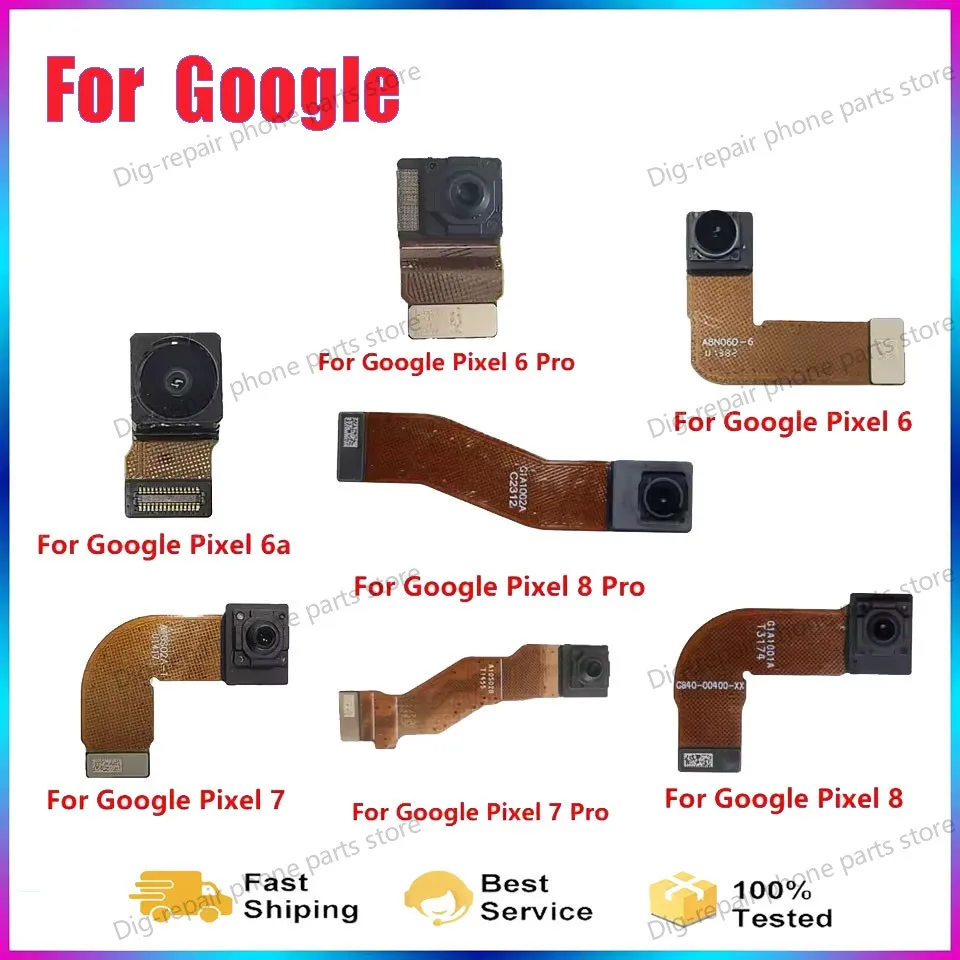 For Google Pixel 6 6a 7 8 Pro Rear Back Main Camera Flex Cable Selfie Front Facing Camera