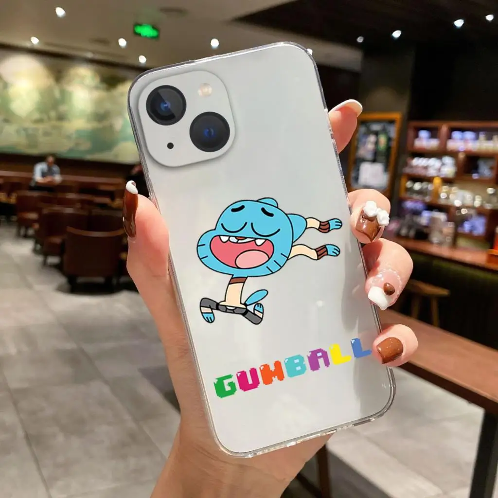 The Amazing World Gumball-gumball Phone Cover For iPhone 11 12 13 14 15 16 Pro Max 16 15 14 Plus 13Mini Soft Silicone TPU Case