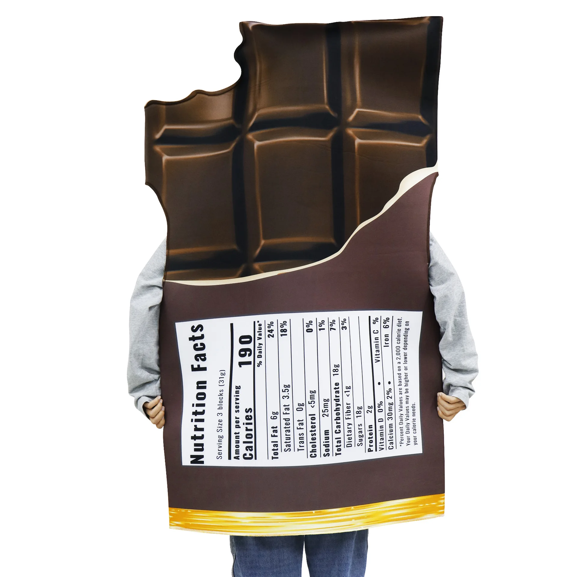 Carnival  Party Adult Cosplay Chocolate Bar Costume