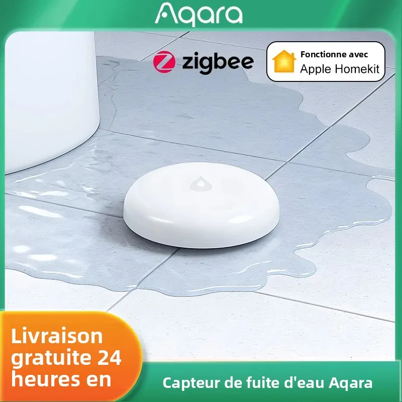 Aqara capteur de fuite d'eau ZigBee détecteur d'immersion d'eau alarme sécurité capteur de trempage Assistant à domicile pour Xiaomi Mi Home Homekit