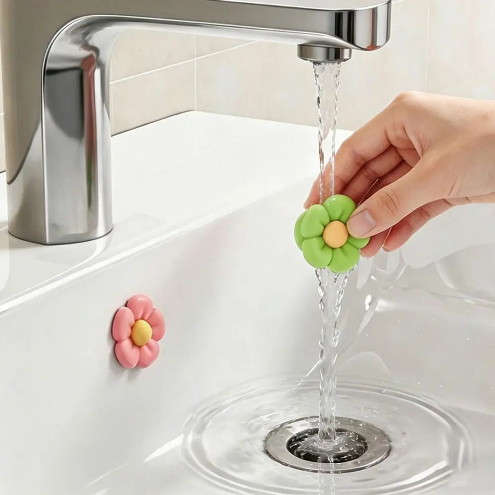 Anti-clogging Flower Sink Overflow Hole Plug Anti-Odor Insect Proof Floor Drain Plug Sealing Cover Prevents Insects