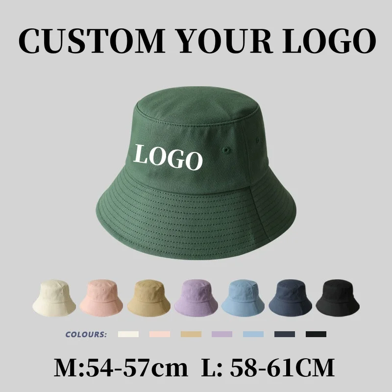 

Custom Large Size Bucket Hat Women Men Hip Hop Beach Sun Hat Summer Sunshade Fishing Hats Casual Outdoor Fishermen Cap Panama