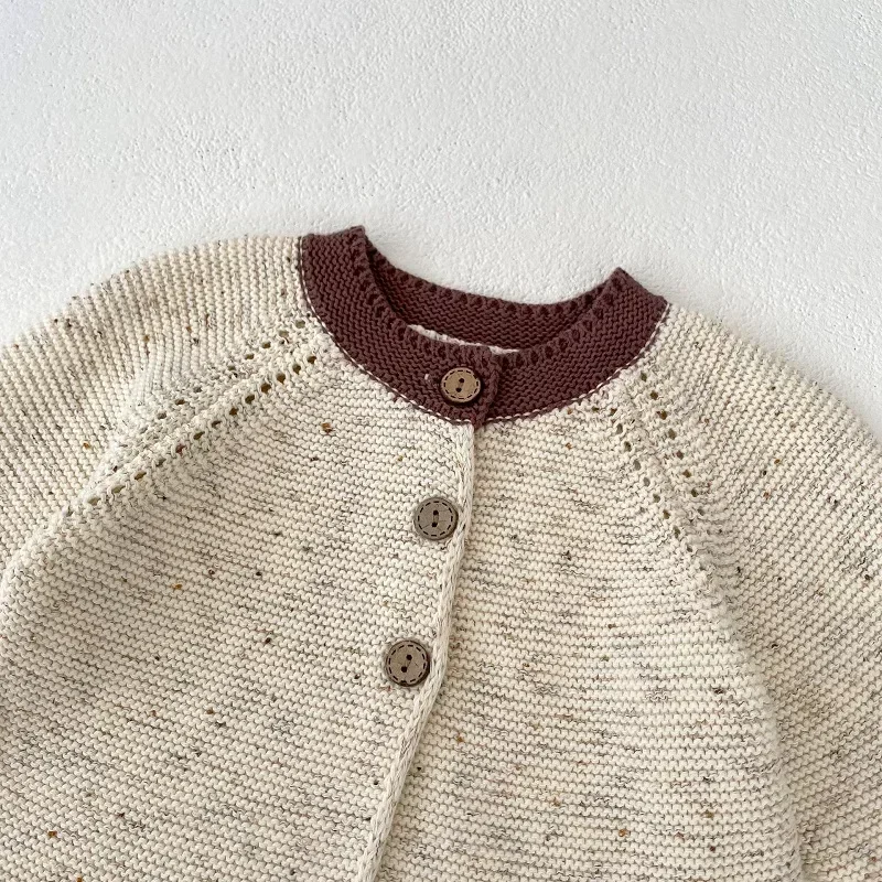 

INS Baby Girl Sweater 0-3Years Newborn Kids Long Sleeve O-Neck Knitted Cardigan Tops Autumn Outfits Knitwear Flared Pant Clothes