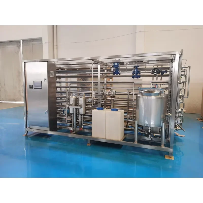 2000LPH Tubular Uht Milk Plate Heat Exchanger Pasteurizer Ice Cream Uht Milk Pasteurization Machine