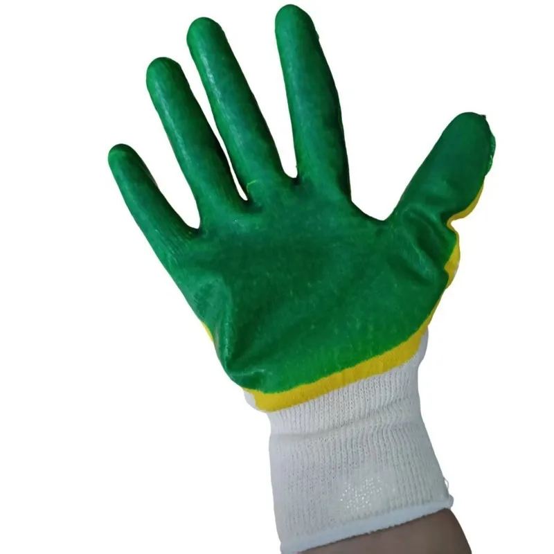 BAAE Work Gloves With Double Latex Coating 10 Pairs For DIY Projects