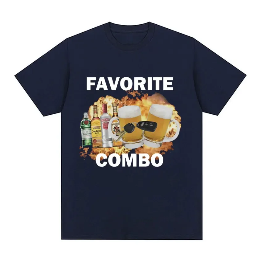 Funny Favorite Combo Meme Tee Shirt Men Women Clothing High Quality T-shirts Fashion Cotton Short Sleeve T-shirt Oversized Tops