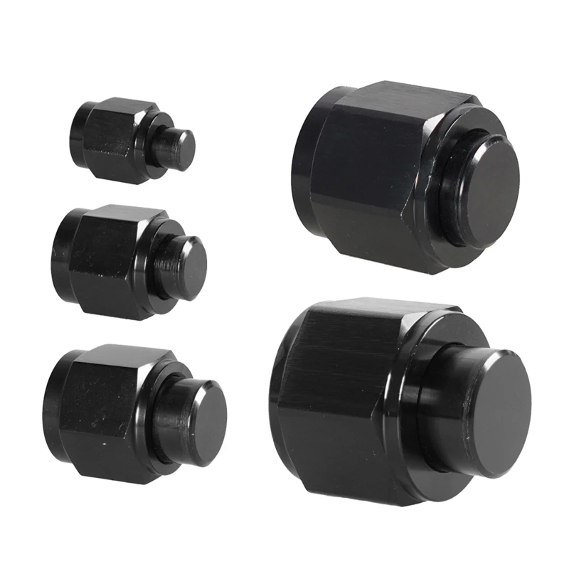 AN4/AN6/AN8/AN10/AN12 Aluminum Male Flare Blanking Plug Lock Fitting Connectors Thread Tube Hose Adapter AOS