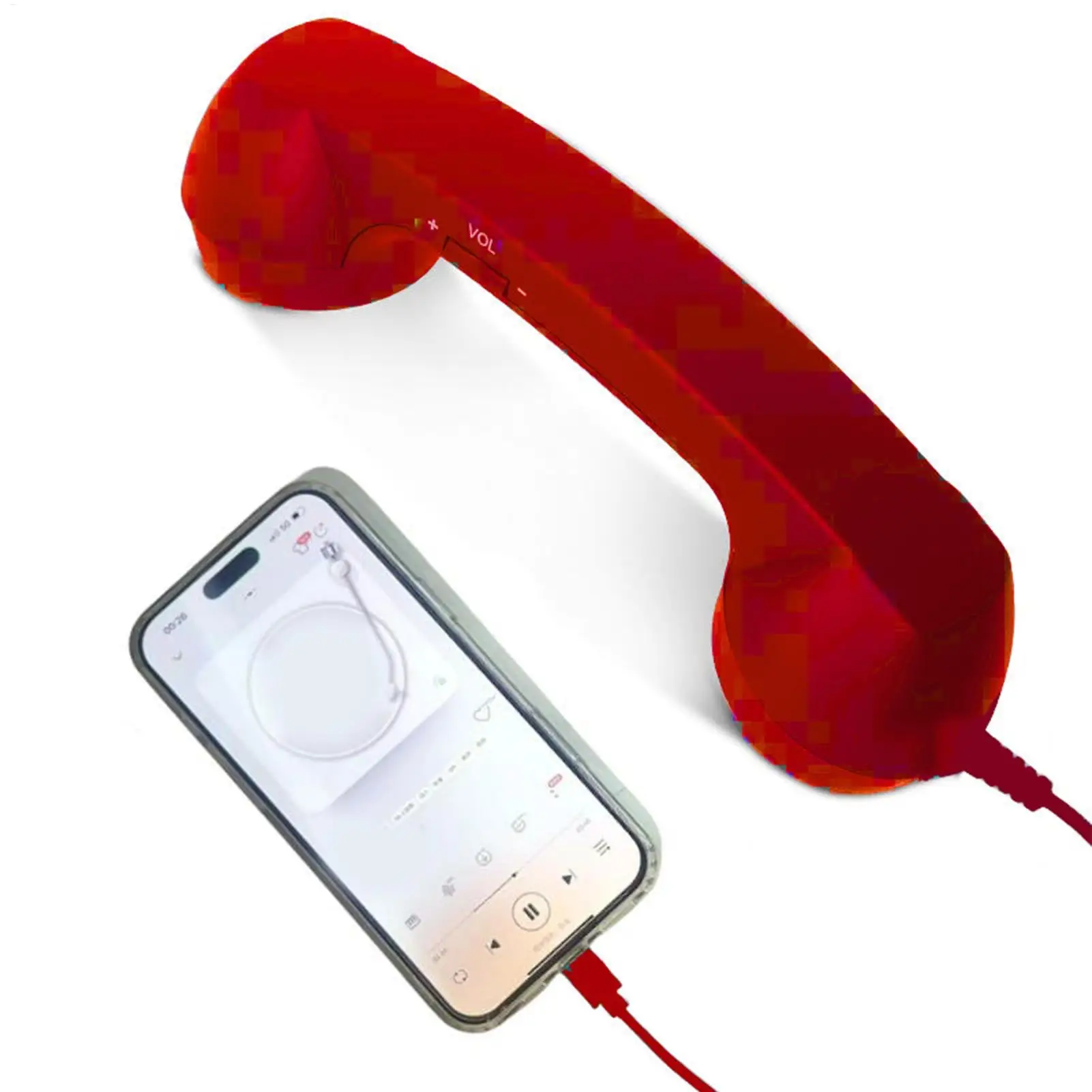 Retro Wired Type-C Mobile Calls Telephones Receiver Antique Style Call Accessory Plug Play Clear Calls Handset Companion