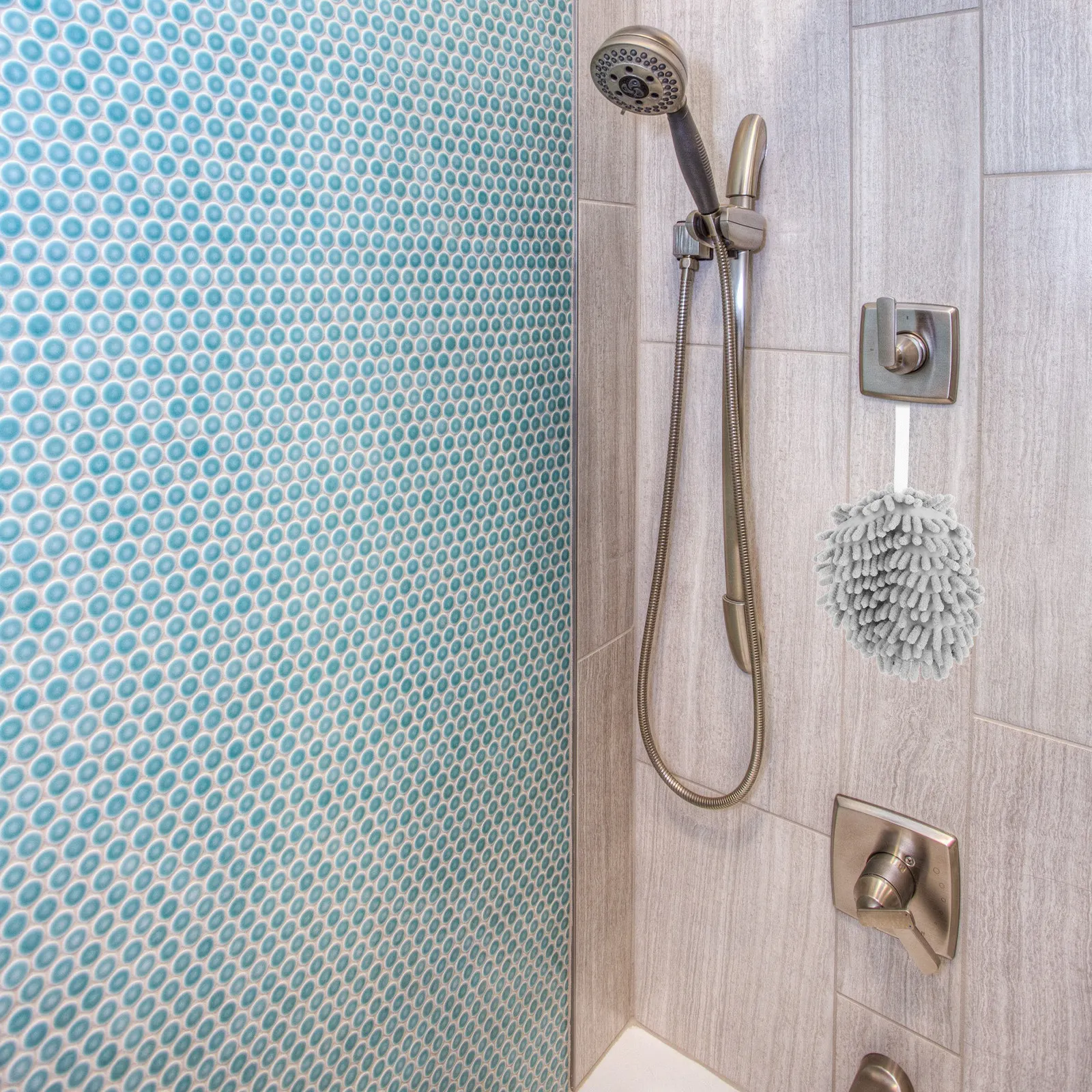 

Набор из 2-х полотенец-шаров из синели: впитывающие, быстросохнущие, подвесные полотенца для ванной и кухни