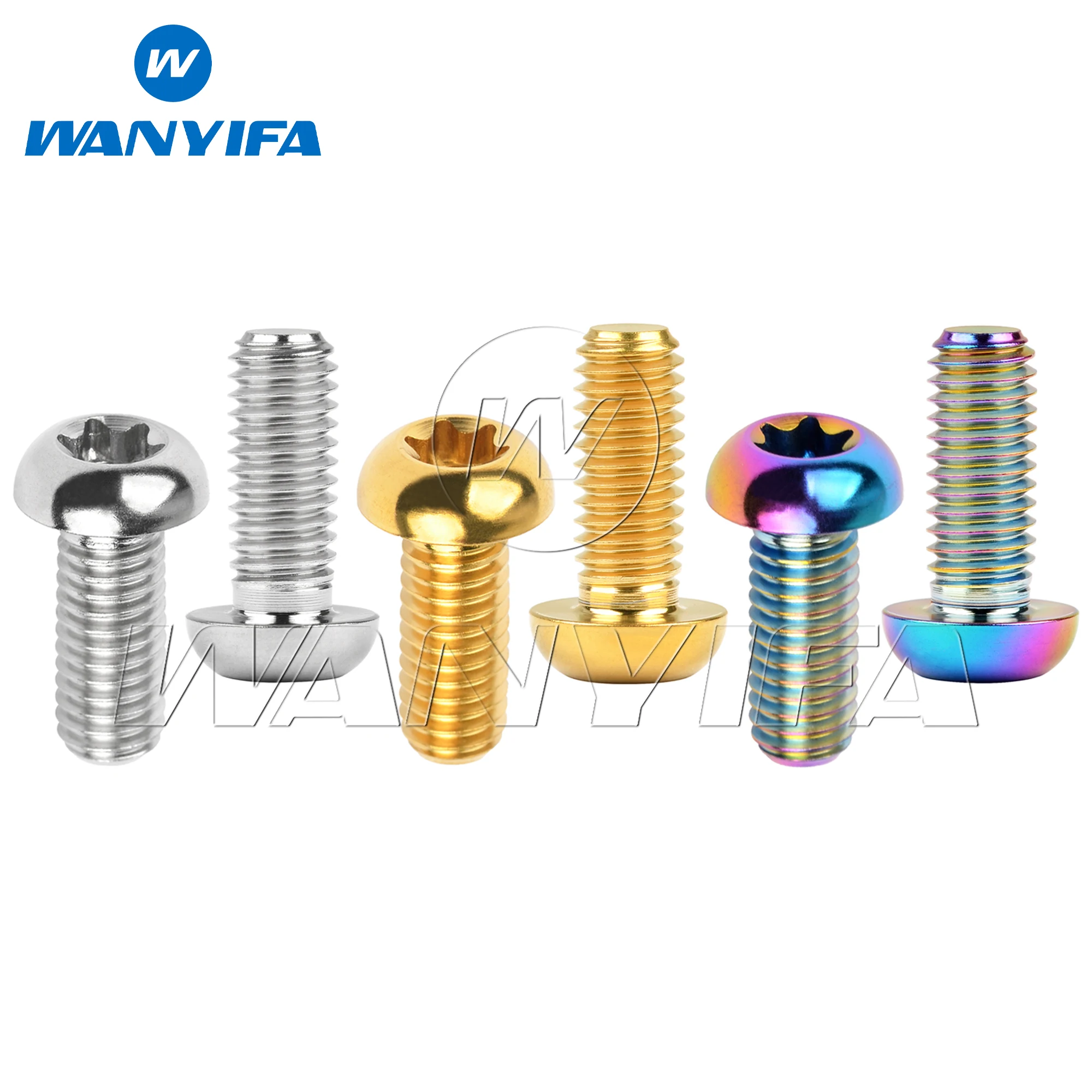 

Wanyifa Titanium Bolt M8x20mm Button Torx T40 Screw for Motorcycle Ducati Disc Brake Rotor