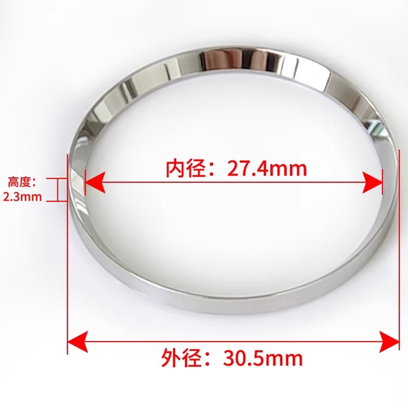 Anillo de capítulo de reloj de acero inoxidable 304 para Seiko SKX007 009 SRPD53 NH35 NH36 caja de reloj de movimiento piezas de reparación plateadas, doradas y negras