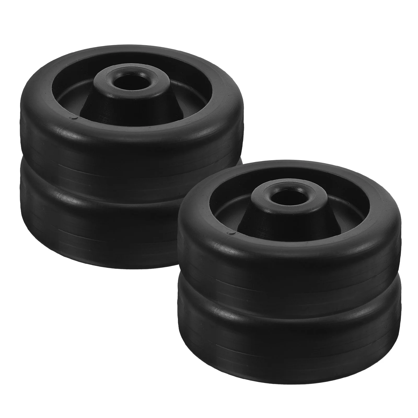 4 Pcs Fitness Equipment Roller Gym Pulley Universal Wheel Ab Workout Machine Replacement Bicycle Trainer for Women