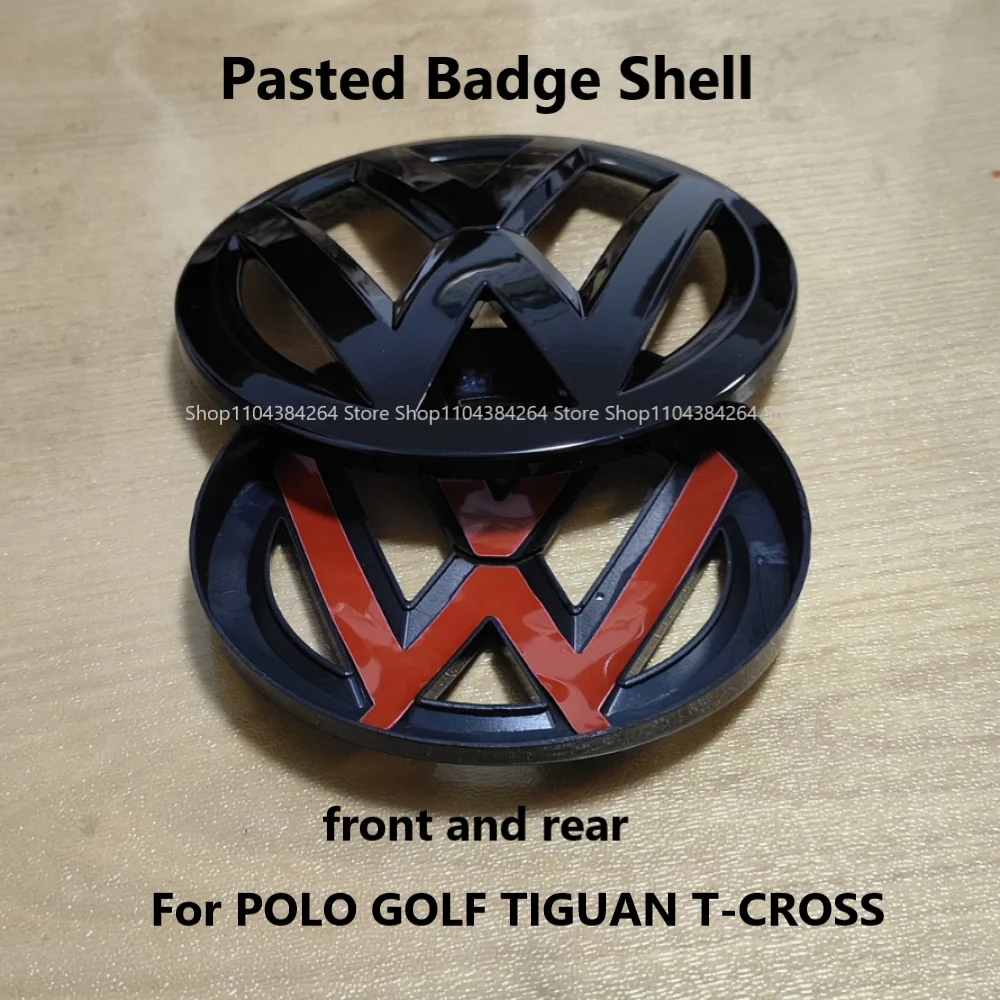 

ABS Pasted Front Grill Emblem Rear Trunk Badge Lid logo Badge Shell For POLO GOLF 6 7 7.5 8 MK7 MK7.5 Scirocco Teramont