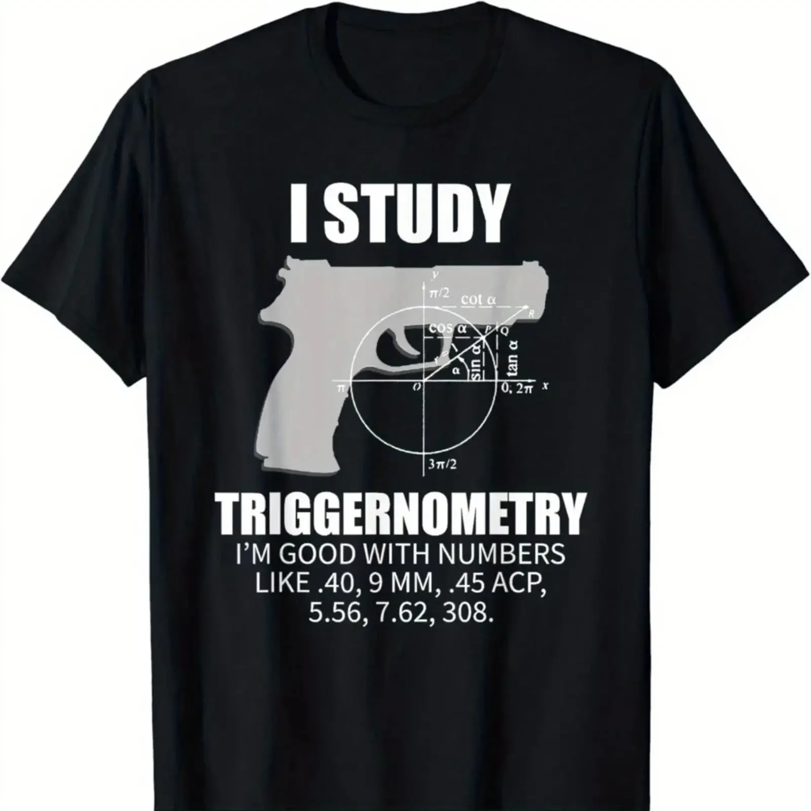 2nd Amendment Gun Owner T Shirt Triggernometry vintage Washed homme Breathable Top For Everyday Wear Stretched Stylish Soft