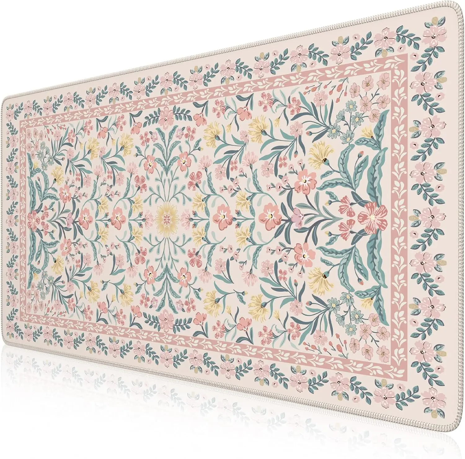 Desk Mat for Keyboard and Mouse, Large Mouse Pad, Desk Pad Mat, Anti-Slip Big Mousepad with Stitched Edges for Computer Desktop